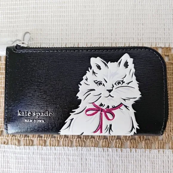 Kate Spade Whiskers Small Slim Bifold Wallet KI713 - Picture 8 of 11